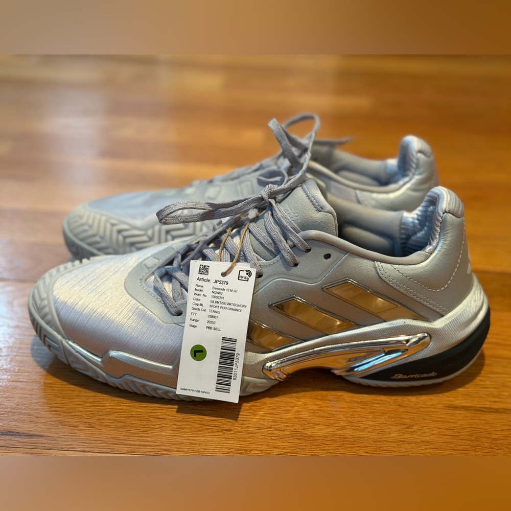 adidas 25th Anniversary Barricade - Silver Athletic Shoes - RARE